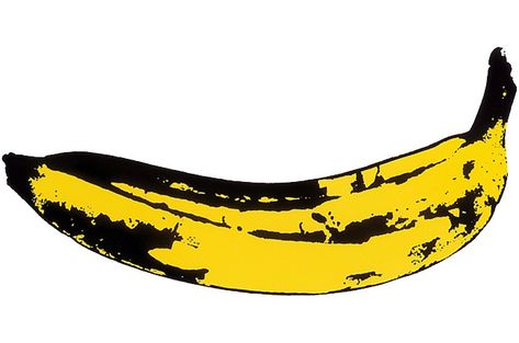 This term, short for "popular art," refers to an art style that is uses mundane items as it subjects. Examples of these items include food and drink or cartoon characters. Velvet Underground Banana, Warhol Banana, Andy Warhol Banana, Famous Album Covers, Warhol Paintings, The Velvet Underground & Nico, Candy Logo, The Velvet Underground, Flower Symbol