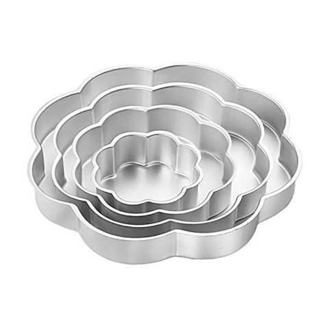 Wilton Aluminum Performance Pans 4 Piece Petal Pan Set * Want additional info? Click on the image. Flower Shaped Cake, Wedding Cake Setting, Shaped Cake Pans, Petal Cake, Baking Gadgets, Wilton Cake Pans, Cake Pan Set, Cake Baking Pans, Aluminum Pans