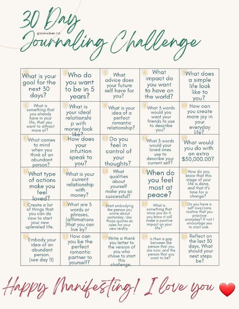 A 30 Day Calendar. 30 Day Life Challenge, 30 Day Journal Challenge Healing, Journal Prompts Challenges 30 Day, 30 Days Manifestation Challenge, Monthly Journal Challenge, 30 Day Challenge To Get Closer To God, Journaling Challenge 30 Day, 30 Day Manifestation Journal, 30 Day Friendship Challenge