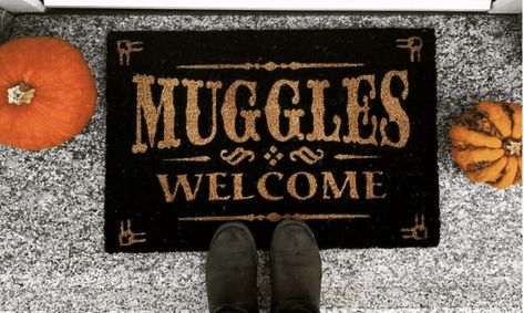 Harry Potter Rug, Harry Potter Door Mat, Harry Potter Feast, Harry Potter Door, Harry Potter Decor, Coconut Fiber, Green Rooms, Door Mats, Harry Potter Fan