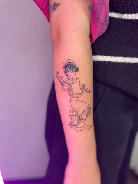 Toph Beifong Tattoo, Last Airbender Tattoo, Avatar The Last Airbender Tattoo, Airbender Tattoo, Toph Beifong, Funky Tattoos, Avatar The Last Airbender, The Last Airbender, Tatting