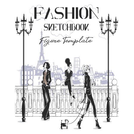 Bring your design to life quickly & easily with professional premade body templates.This Fashion Sketchbook with drawn lightly figure templates allows you to sketch your fashion designs right away without worrying about drawing models.Product Details: Matte cover designSize at 8.5 inch x 11 inch inches (21.6cm x 27.9cm)200 pages of white Papers200 female figure model (8 poses) template pagesLarge space between female poses for designEasy to increase creative inspirationplace for NotesGifts f Fashion Cover Page, Fashion Sketchbook Cover, Body Templates, Dress Outline, Figure Template, Drawing Models, Book Cover Page, Body Template, Sketchbook Cover