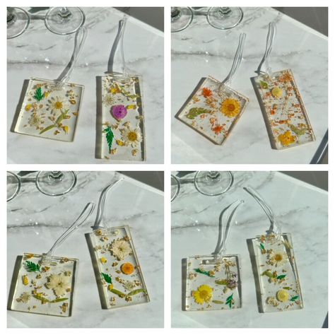 Dried Flower Resin, Flower Resin, Dried Flower, Luggage Tags, Dried Flowers, Ships, Tags, Flowers