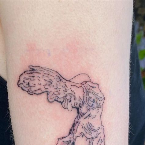 Justine on Instagram: "Custom Nike statue! Thank you so much!!! . . #statuetattoo #nike #nztattoo" Nike Statue Tattoo, Nike Statue, Nike Tattoo, Statue Tattoo, Custom Nike, Custom Nikes, Tattoos And Piercings, Thank You So Much, Tatting