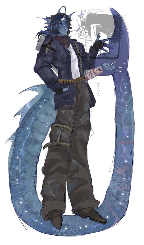 Hot Male Pfp Drawing, Sebastian Solace Wallpaper, Human Sebastian Solace, Fisherman Character Design, Sebastian Solace Human, Sebastian Solace X Player, Sebastian Solace Fanart, Fish Oc, Sebastian Pressure