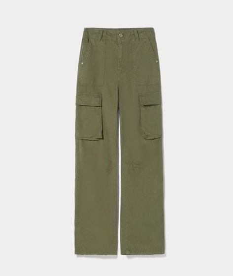 Straight Fit Cargo Pants, Green Cargos, Fit Cargo Pants, Green Cargo Pants, Green Cargo, Black Sand, Cargo Pants Women, Komplette Outfits, Pants Straight