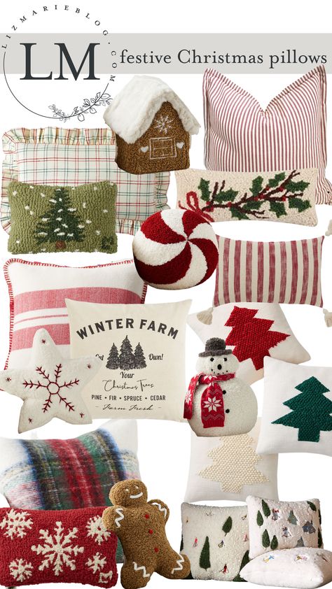 Sofa With Christmas Pillows, Christmas Pillow Arrangement On Couch, Xmas Pillows Ideas, Christmas 24 Trends, Christmas Throw Pillows Couch Ideas, Christmas Decor Pillows, Christmas Pillow Combinations, Christmas Diy Pillows, Christmas Pillows On Couch