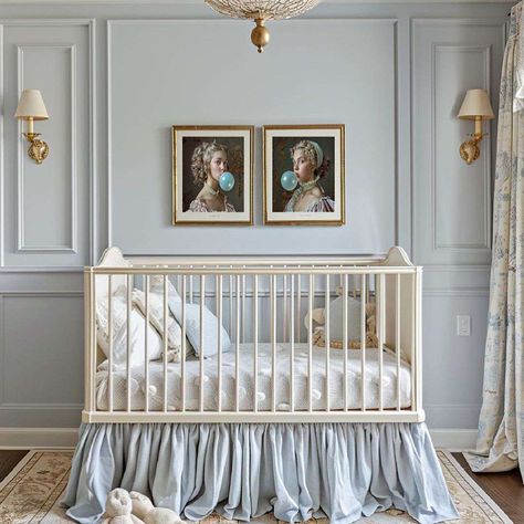 Dreaming of a French-Inspired Home? Designers Share Everything to Know Dior Inspired Nursery, Children’s Nursery, French Nursery Ideas, French Inspired Nursery Girl, French Girl Nursery, French Themed Nursery, French Nursery Girl, French Inspired Nursery, Heirloom Nursery