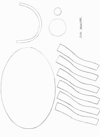 Oval Crafts For Toddlers, Oval Crafts For Preschoolers, Monster Template, Halloween Crafts For Toddlers, Halloween Preschool, Shapes Activities, Shape Crafts, Craft Printing, Shape Art