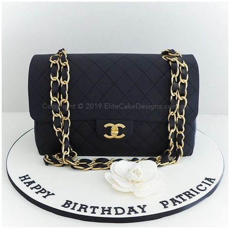 Chanel ladies handbag Birthday Cake | 30th, 40th, 50th Birthday Cakes, Best Handbag Birthday Cakes by EliteCakeDesigns Sydney Channel Cakes For Women, Chanel Cake Ideas, Birthday Cake Chanel, Fashion Birthday Cake, Chanel Purse Cake, Chanel Bag Cake, 50th Birthday Cakes, Cake Chanel, Chanel Birthday Cake