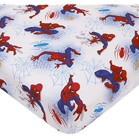 Spiderman Bed, Marvel Nursery, Spiderman Print, Spiderman Bedroom, Toddler Bed Set, Baby Sheets, Crib Toddler Bed, Toddler Mattress, Fitted Crib Sheet