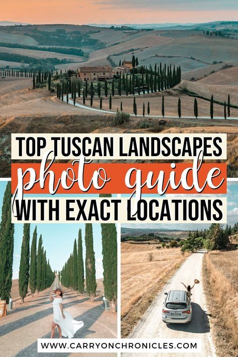 Are you searching for some incredible Tuscany Instagram spots to photograph? Tuscany landscapes are some of the most impressive in the world. So whether you’re ready to take your Tuscany landscape photography to the next level or you’re seeking Tuscany photo ideas for inspiration, you’re in the right place. Discover the best locations for unbelievable Tuscany photos, including exact locations, GPS coordinates, and helpful photo tips! #tuscanyphotography #instagrammabletuscany #tuscanyphotoshoot Most Instagrammable Places In Tuscany, San Gimignano Italy Photography, Tuscany Couple Photos, Toscana Photo Ideas, Tuscany Instagram Spots, Tuscany Picture Ideas, Tuscany Photo Ideas, Tuscany Photoshoot, Tuscany Instagram