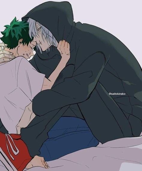 Deku And Shigaraki, Shigaraki Manga, Villain Deku, Anime Villians, My Hero Academia Shouto, Kiss My, Hero Wallpaper, My Hero Academia Memes