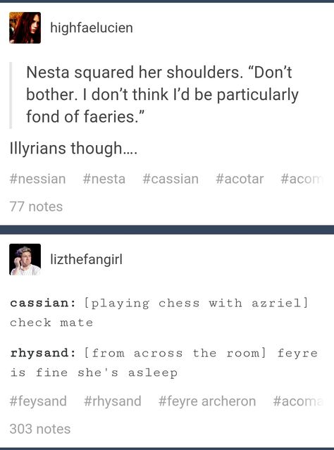 Oh gosh love them both but especially the second one! Nesta Cassian, Feyre Darling, Sarah Maas, Acotar Funny, Tog Series, Sara J Maas, Captive Prince, Check Mate, Acotar Series