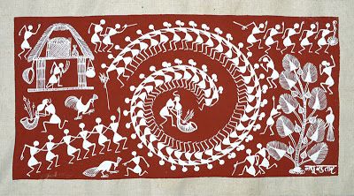 Worli Painting, Warli Painting, Gond Painting, Warli Art, Painting Images, Kalamkari Painting, Batik Art, Indian Painting, Madhubani Art