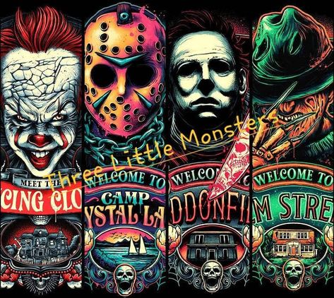 Horror Sublimation, Horror Artwork, Horror Movie Art, Horror Icons, Horror Movie Characters, Halloween Boys, Horror Characters, Halloween Wallpaper, Halloween Horror