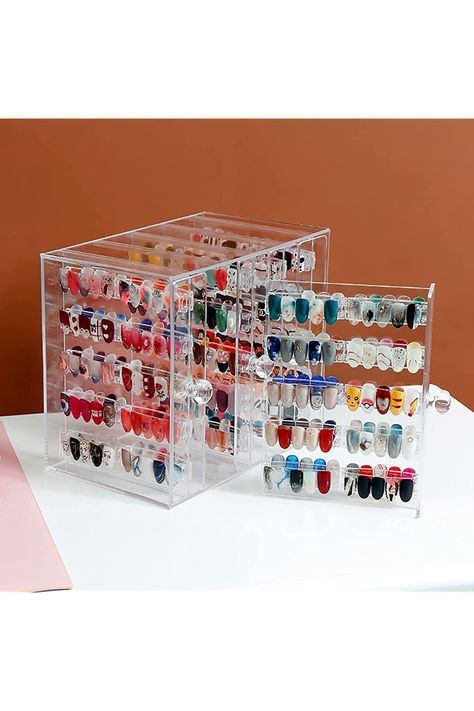 5 Tier Nail Art Organiser 100 Lattice Nail Art Display Board Clear Acrylic Removable Holder Shelves Display Rack Stand for Nail Art Nail Display Board, Swatch Display, Bejeweled Nails, Art Display Board, Nail Organization, Manicure Tool Sets, Nail Art Display, Nail Display, Rack Shelves