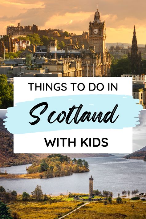 Looking for things to do in Scotland with kids? Our guide highlights 10 of the best family-friendly destinations. From historic castles to scenic highlands, these places are perfect for creating unforgettable memories in Scotland, no matter the season. Scotland Castles To Stay In, Must See Scotland Bucket Lists, Scotland With Kids Family Travel, Scotland With Kids, Scotland Attractions, Stirling Castle Scotland, Europe Trip Itinerary, Visit Scotland, Cities In Europe