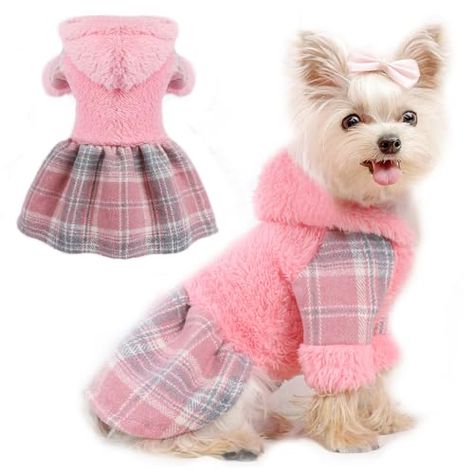 Hoodie With Skirt, Teacup Dog Clothes, Pet Clothes Patterns, Dog Dress Pattern, Girl Dog Clothes, Teacup Dog, Dog Summer Clothes, Teacup Cats, Chihuahua Clothes