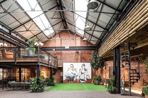 Factory House, Industrial Loft Design, Modern Warehouse, Warehouse Living, Factory Interior, Industrial Style Home, Garage Loft, Warehouse Home, Ghost House