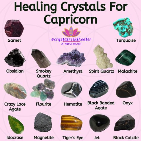 ❤️🌟Athena Bahri🌟🌈 on Instagram: “Where are all my beautiful Capricorns at? Cheers to you loves it’s your time to shine! Tag your favorite Capricorn and give them some bday…” Crystals For Capricorn, Capricorn Crystals, Energy Stones Crystal Healing, Crystals Healing Grids, Crystal Healing Chart, Love Crystals, Reiki Healer, Magic Party, Capricorn And Virgo