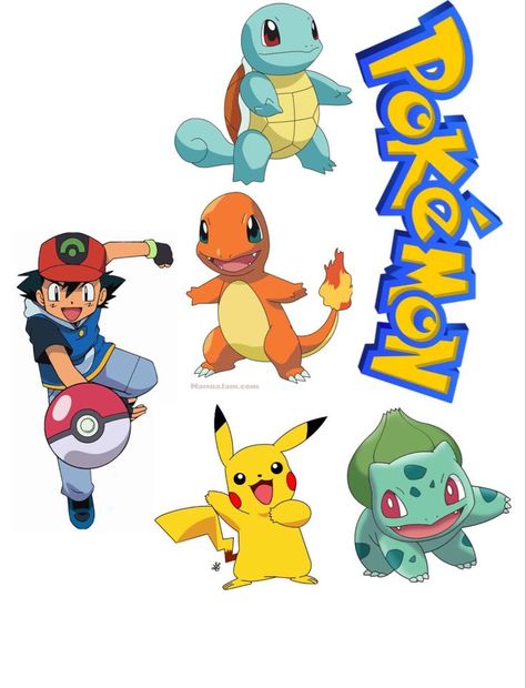 Pokemon Cake Toppers Printable, Pokemon Printables, Pokemon Cake, Pokemon Birthday Party, Pokemon Birthday, 6th Birthday Parties, Kids Cake, Recycle Plastic Bottles, Cake Topper