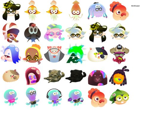 Splatoon Transparent Png, Splatoon Hero Mode Icons, Splatoon Stickers Printable, Splatoon Phone Theme, Splatoon Doodles, Splatoon Chibi, Splatoon Jellyfish, Splatoon Core, Splatoon Stickers