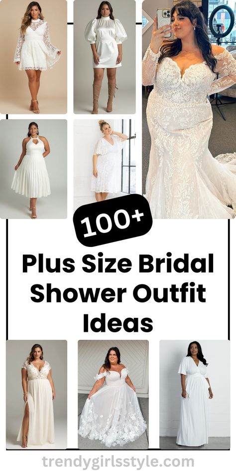 100+ Plus Size Bridal Shower Outfit Ideas to inspire your perfect look! Find stylish and flattering dresses, jumpsuits, and more for every theme and season. Embrace elegance and comfort on your special day! Plus Bridal Shower Outfit, Plus Size Bridal Shower Outfit, Bridal Shower Outfit Ideas, Bridal Shower Outfits, Plus Size Bridal, Shower Outfits, 100 Plus, Bridal Shower Outfit, Flattering Dresses