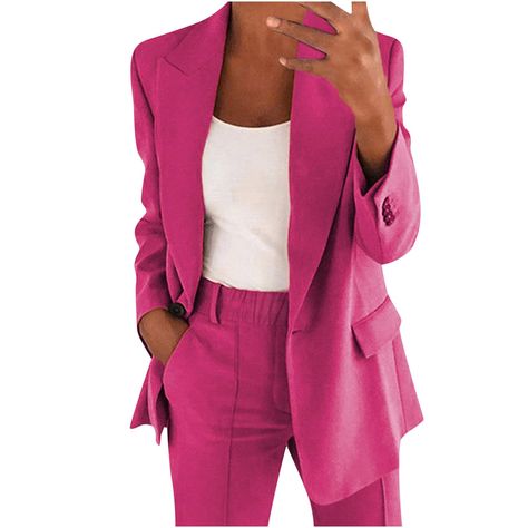 PRICES MAY VARY. women suits for work professional long business clothes for women office professional plus size womens work attire business casual outfits womens business suits tall sizes women suits women professional work clothes dress womens business casual pants high waisted work clothes women 2024 office work clothes for women long sleeve professional clothes for women for work womens professional clothing for work sets business clothes for women plus size business attire outfits for women Running Outfits For Women, Ladies Trouser Suits, Elegantes Outfit Damen, Pant Suits For Women, Ladies Blazer, Business Outfits Women, Cardigan Vintage, Woman Suit Fashion, Blazer Set