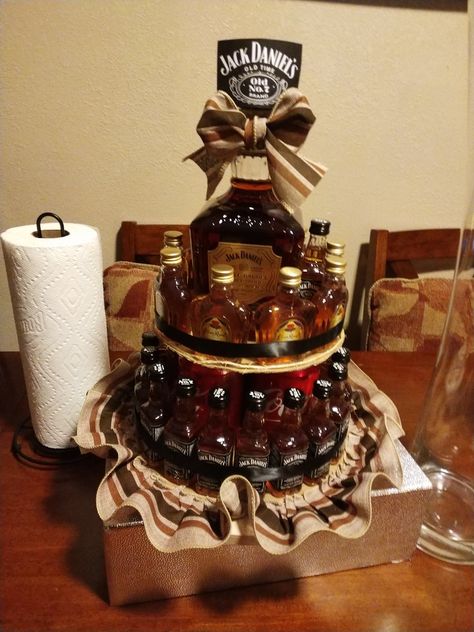 Alcohol Cake Tower For Guys, Liquor Bottle Cake, Alcohol Cakes, Beer Cakes, Booze Gift, Liquor Cake, Infused Liquors, Alcohol Cake, Bottle Cake