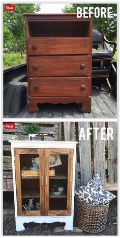 Diy Furniture Makeover Ideas, Upcycled Garden, Muebles Shabby Chic, Diy Furniture Cheap, Diy Furniture Renovation, Diy Furniture Easy, Diy Holz, Furniture Renovation, Repurposed Furniture Diy