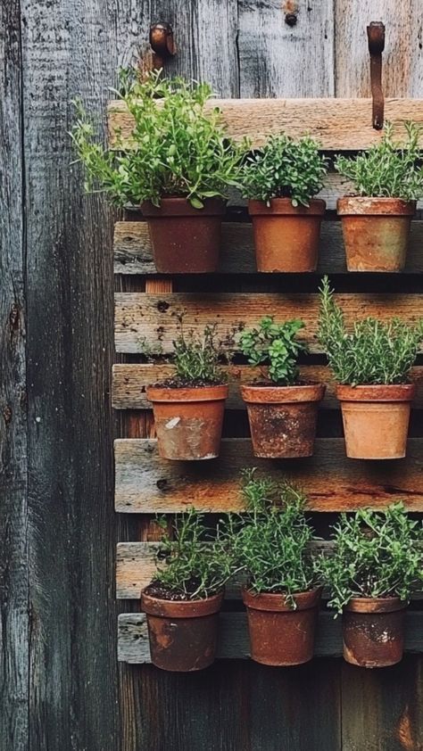 Grow fresh herbs at home, even in small spaces, with a DIY vertical herb garden! This project is perfect for apartments, balconies, or anyone looking to save space while enjoying the benefits of home-grown herbs. Learn how to use simple materials like wood pallets, hanging pots, or repurposed items to create a green and vibrant herb garden right in your home. 🌿🌱 #VerticalHerbGarden #DIYGardening #EcoFriendlyLiving #SmallSpaceGardening Diy Vertical Herb Garden, Pallet Herb Garden, Herbs At Home, Herb Garden Pallet, Vertical Herb Garden, Repurposed Items, Small Space Gardening, Eco Friendly Living, Hanging Pots