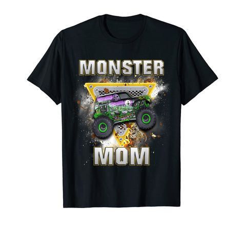 PRICES MAY VARY. Solid colors: 100% Cotton; Heather Grey: 90% Cotton, 10% Polyester; All Other Heathers: 50% Cotton, 50% Polyester Imported Pull On closure Machine Wash Monster Truck Family Shirts for Kids and Adults. Monster Truck theme Gift. Monster Truck Birthday Boy for Toddlers, Youth, Kids and Adults. Perfect for a Birthday party jam or Christmas Present for those that like Monster Trucks. Makes the perfect gift idea for Mom who loves monster trucks or is a monster trucker driver! Great id Monster Truck Show, Monster Jam Birthday, Monster Truck Theme, Truck Theme, Monster Trucks Birthday Party, Truck Birthday, Aunt T Shirts, Presents For Boys, Family Birthday Shirts