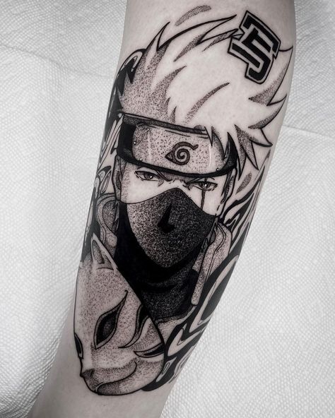 Kakashi Hatake Tattoo, Naruto Tattoo, Hand Tattoos For Guys, Kakashi Hatake, Mehndi Designs For Hands, Anime Tattoos, Tattoo On, Mehndi Designs, Hand Tattoos