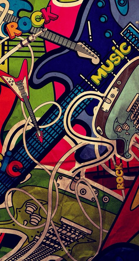 Guitar pop art wallpaper Music Wallpaper Hd, Installation Interactive, Music Graffiti, Iphone 5 Wallpaper, Iphone Wallpaper Hipster, Band Wallpapers, Music Backgrounds, Pop Art Wallpaper, Music Artwork