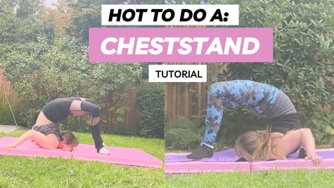 An adult friendly tutorial on how to do a Cheststand. #cheststand #contortion #flexibility How To Do A Handstand Step By Step, How To Chin Stand, How To Do A Straddle Handstand, Chin Stand Yoga How To, How To Do A Contortion Handstand, More About Me, About Me, To Learn