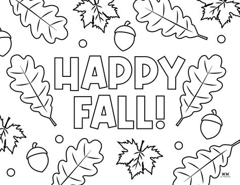 Leaf Outlines, Templates & Coloring Pages - 55 FREE Pages | Printabulls Fall Leaf Coloring Page Free Printable, Happy Fall Coloring Pages, Leaves Coloring Pages, Leaf Template Printable, Fall Leaf Template, Daycare Projects, Leaves Coloring, Fall Leaves Coloring Pages, Leaf Templates