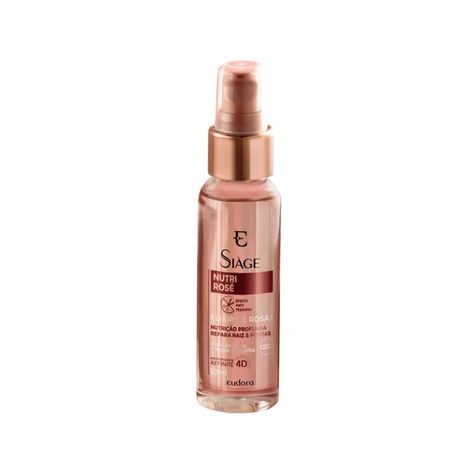 Sérum Capilar Elixir de Rosas Siàge Nutri Rosé 60ml | Eudora Rose Shampoo, Santo Andre, Hair Care Brands, Hair Shop, Sephora, Shampoo Bottle, Serum, Curly Hair Styles, Hair Care