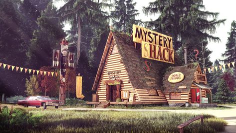 Wendy Corduroy, Mystery Shack, Gravity Falls Bill, Reverse Falls, Mabel Pines, Gravity Falls Art, Dipper Pines, Dome House, Fall Inspo