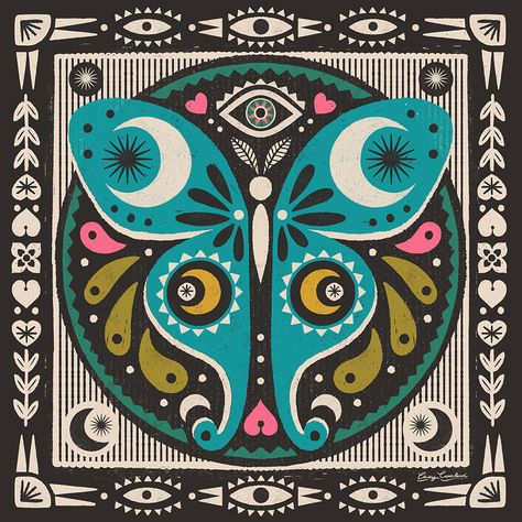 Hi there! Sharing some of my latest designs in my Society6 shop & Spoonflower shops. I just added a bunch of new designs, including this little collection of folk-art style designs (there is one more to come). I love luna moths & have only seen a real one once when I was a kid. They are truly one of nature’s works of art. Have you ever seen one??? I hope to see one again someday - until then I will keep drawing them ✍ This luna moth & other new designs can be found at; https://society6.com/c... Brush Photoshop, World Art Day, Luna Moths, Indian Tapestry, Green Magic, Folk Design, Pottery Painting Designs, Luna Moth, Real One