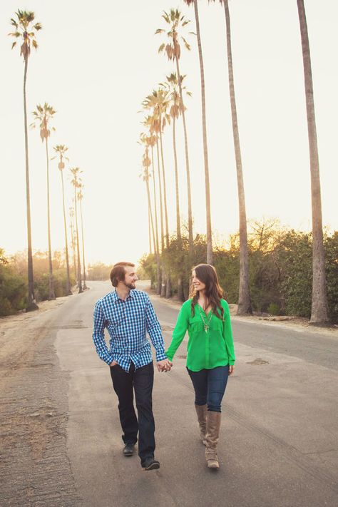 An engagement session in downtown Los Angeles and Elysian Park at sunset // photos by Julie Shuford Photography: http://www.julieshuford.com || see more on http://www.artfullywed.com Elysian Park, Park Shoot, Preowned Wedding Dresses, Real Couples, Downtown Los Angeles, Sunset Photos, Engagement Shoot, Engagement Photo, Engagement Shoots