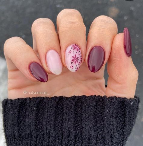 Gelx Apres Nails Short Square, Gel Nails Fall 2024, Short Nail Art Fall, Rounded Nail Designs, Gel Autumn Nails, Pink Fall Nail Ideas, Simple Dip Nails, Burgundy Nails With Design, Dip Nail Art