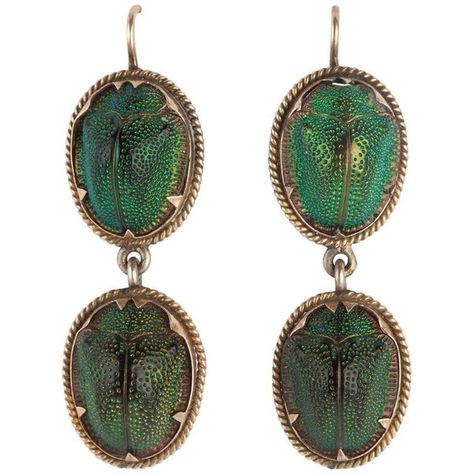 Preowned Pair Of Antique Scarab Beetle Earrings (20,455 MXN) ❤ liked on Polyvore featuring jewelry, earrings, dangle earrings, multiple, antique jewellery, victorian antique jewelry, egyptian jewelry, pre owned jewelry and antique victorian earrings Beetle Earrings, Antique Jewelry Victorian, Bug Jewelry, Earrings Multiple, Victorian Brooch, Mens Sterling Silver Necklace, Victorian Earrings, Gold Necklace Indian, Marcasite Jewelry