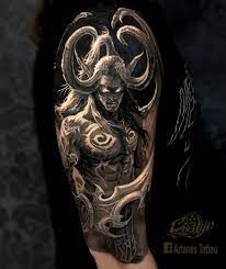 Dota Tattoo Design, Dota 2 Tattoo, Warcraft Tattoo, Dota Tattoo, Sick Tattoos, Illidan Stormrage, Satanic Tattoos, Gamer Tattoos, Monkey Tattoos