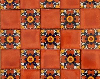 Spanish Kitchen Design Mexican Style, Talavera Tile Kitchen, Mexican Tile Art, Spanish Style Tile, Tile Styles, Laredo Texas, Mexican Pattern, Mexican Talavera Tile, Mediterranean Tile