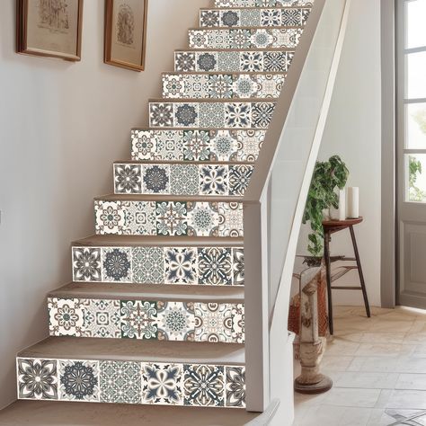 White stair risers