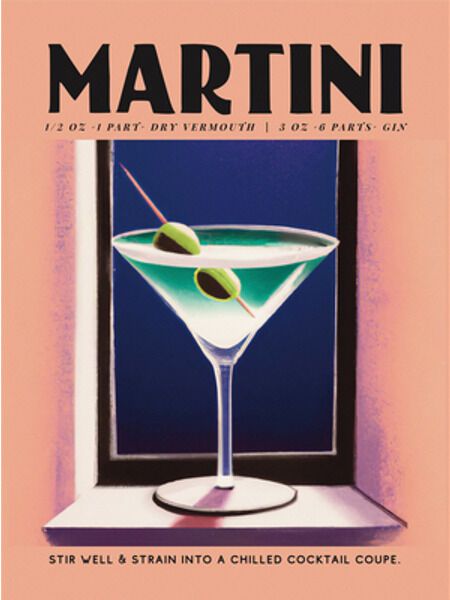 Martini Poster 70s Cocktail Bar, Vintage Martini Art, Martini Graphic Design, Retro Modern Graphic Design, 70s Casino, Quilts Aesthetic, 70s Cocktails, Cocktail Magazine, Martini Illustration