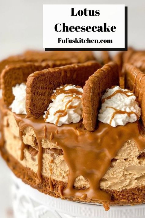 Cookie Butter Cheesecake, Lotus Biscoff Cheesecake, Lotus Cheesecake, Lotus Cookies, The Best Cheesecake, Biscoff Recipes, Biscoff Cheesecake, Springform Pan Cake, Biscoff Cookie Butter