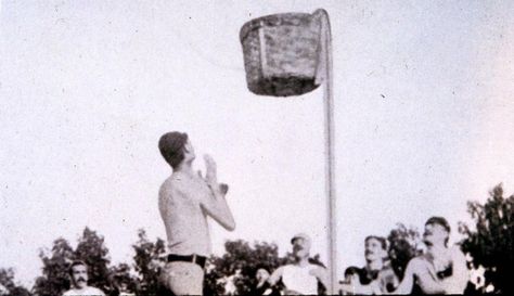 Where Basketball was Invented: The History of Basketball | Springfield College History Of Basketball, James Naismith, Peach Basket, James Basketball, College Basketball Game, Basketball History, Young Athletes, Basketball Games, March Madness