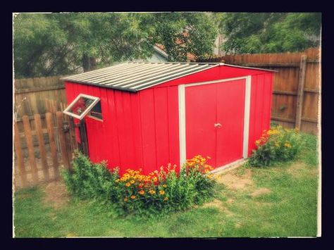 Tin Shed Chicken Coop, Metal Building Chicken Coop, Metal Shed Chicken Coop Conversion, Shed To Chicken Coop Convert, Tin Chicken Coop, Metal Shed Chicken Coop, Shed Chicken Coop, Metal Chicken Coop, Plastic Storage Sheds